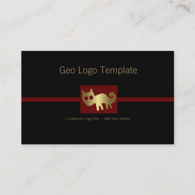 Tarjeta De Visita Logo del Perú Nazca Gold Fox (Anverso)