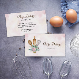 Tarjeta De Visita Logo del Rolling Pin de panadería