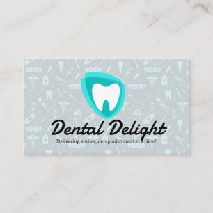 Tarjeta De Visita Logo Dentista Moderno   Patrones dentales