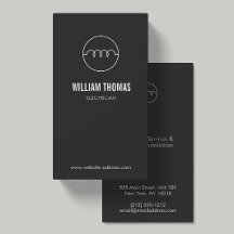 LOGO ELÉCTRICO MODERNO SOBRE DK GRAY