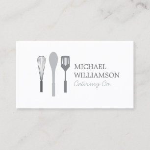 Tarjeta De Visita LOGO ESPACIOSO DE CINTURÓN GRIS para la restauraci