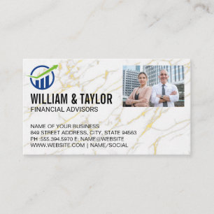 Tarjeta De Visita Logo financiero   Empresarios