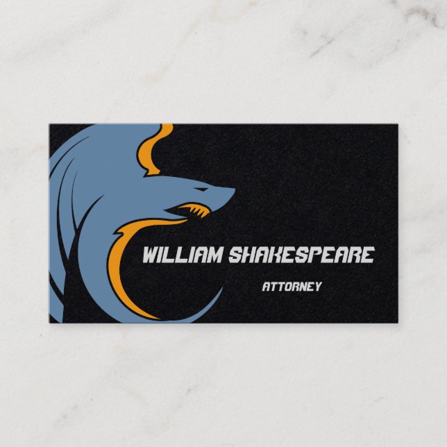 Tarjeta De Visita Logo Flying Shark (Anverso)