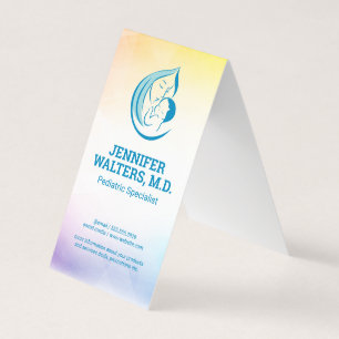 Tarjeta De Visita Logo ilustrativo de madre e hijo