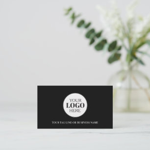 Tarjeta De Visita Logo Instagram de código QR blanco y negro