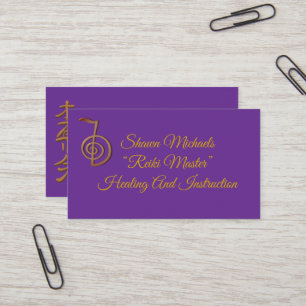 Tarjeta De Visita Logo maestro de Reiki
