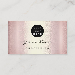 Tarjeta De Visita Logo maquillaje uñas de artistas Rosa rosado mode