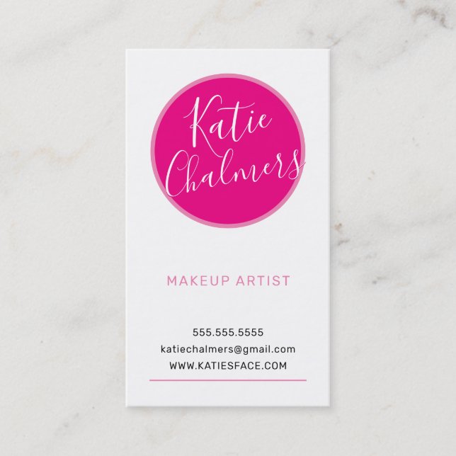 Tarjeta De Visita LOGO moderno profesional de moda negrita brillante (Anverso)