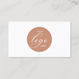 Tarjeta De Visita Logo moderno Terracotta Elegante