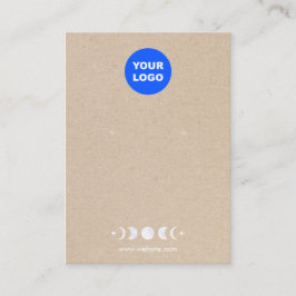 Tarjeta De Visita Logo Moon Phases Earl Display Tan Kraft