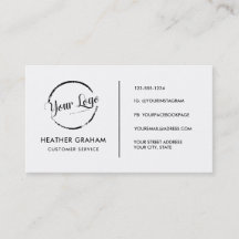 Logo personalizado medios sociales minimalistas mo