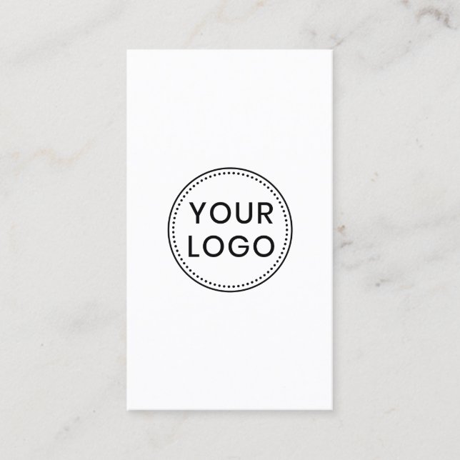 Tarjeta De Visita Logo personalizado vertical moderno minimalista (Anverso)