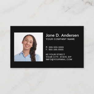 Tarjeta De Visita Logo Personalizado y profesional moderno y fotográ