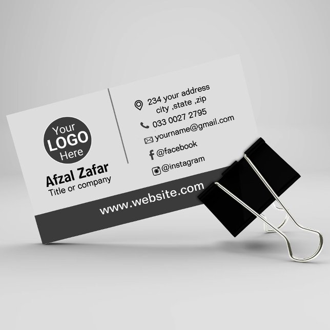Tarjeta De Visita Logo profesional moderno personalizado,dirección d (Subido por el creador)