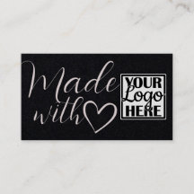 Logo QR Code Simple Kraft Paper Hecho Con Amor