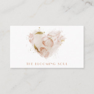 Tarjeta De Visita *~* Logo QR Foto Floral Terracotta AR26 Vintage