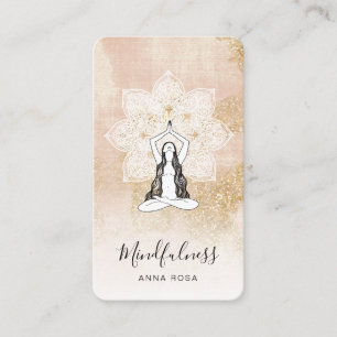 Tarjeta De Visita *~* Logo QR Meditación Médica Conciencia Mandala D