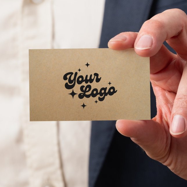 Tarjeta De Visita Logo Rustic Kraft Business Card (Subido por el creador)