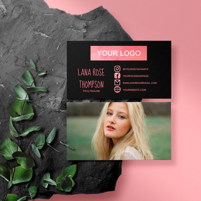 Tarjeta De Visita Logo y foto de Black Pink Water (Subido por el creador)