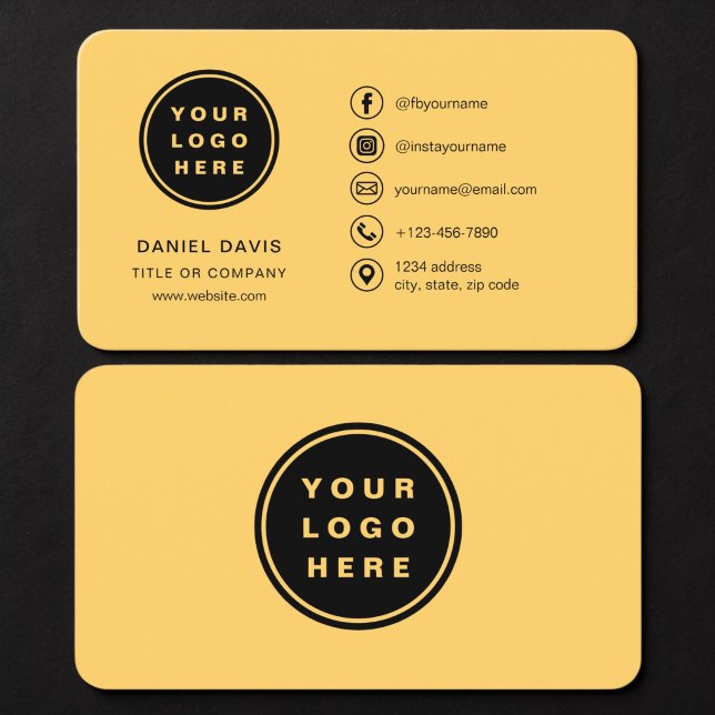 Tarjeta De Visita Logotipo Amarillo (Subido por el creador)