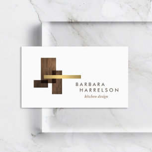 Tarjeta De Visita Logotipo arquitectónico moderno de mediados del si