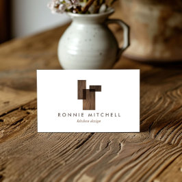 Tarjeta De Visita Logotipo arquitectónico moderno de mediados del si