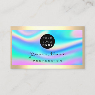 Tarjeta De Visita Logotipo Artista de maquillaje Eyelash Holograma