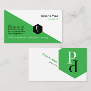 Tarjeta De Visita Logotipo automático profesional