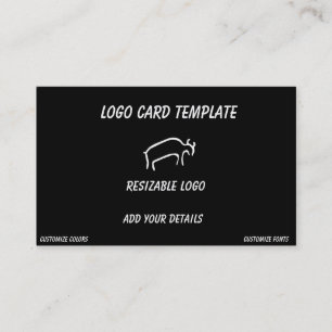 Tarjeta De Visita Logotipo Bison o Buffalo