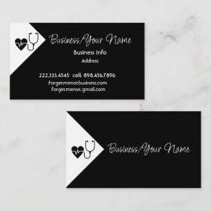 Tarjeta De Visita Logotipo clásico profesional moderno de atención m