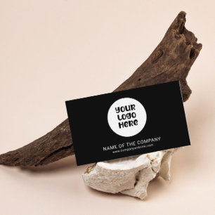 Tarjeta De Visita Logotipo comercial Código QR Profesional Minimalis