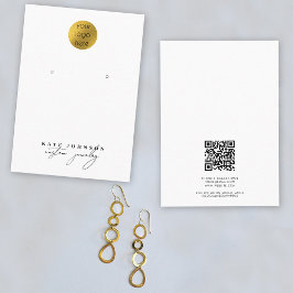 Tarjeta De Visita Logotipo comercial de la pantalla de ingresos del