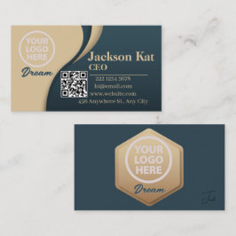 Tarjeta De Visita Logotipo comercial del código QR | Personalidad pr