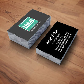 Tarjeta De Visita Logotipo comercial, dirección y contacto personali
