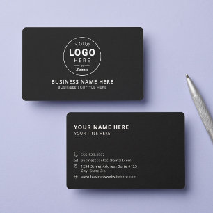 Tarjeta De Visita Logotipo Comercial Personalizado