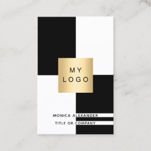Tarjeta De Visita logotipo corporativo en blanco negro profesional d
