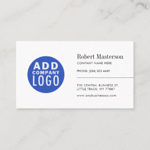 Tarjeta De Visita Logotipo corporativo moderno minimalista