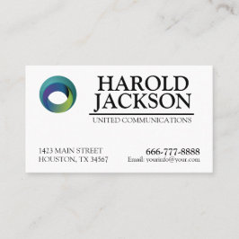 Tarjeta De Visita Logotipo corporativo profesional minimalista