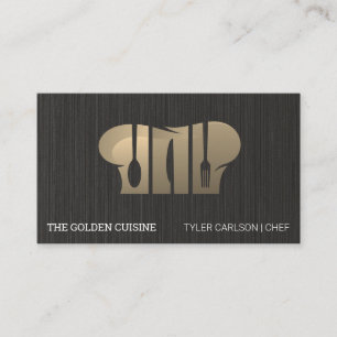 Tarjeta De Visita Logotipo Culinario   Restaurante   Chef