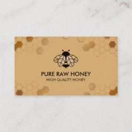 Tarjeta De Visita Logotipo de abeja de miel para apicultores