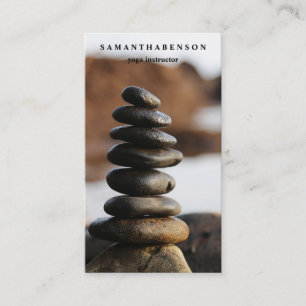 Tarjeta De Visita Logotipo de acuarela elegante Zen Yoga Sanación Sa