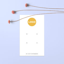 Tarjeta De Visita Logotipo de adición del soporte de la pantalla de