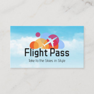Tarjeta De Visita Logotipo de aerolínea Vuelo