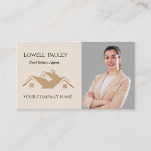 Tarjeta De Visita Logotipo de Agente Inmobiliario de Promoción Inmob