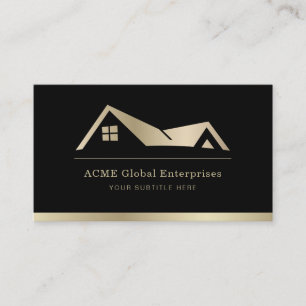 Tarjeta De Visita Logotipo de agente inmobiliario promocional modern