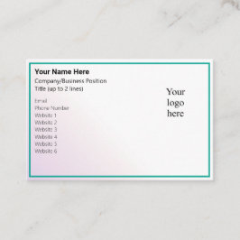 Tarjeta De Visita Logotipo de Alexandrite Online Biz silenciado