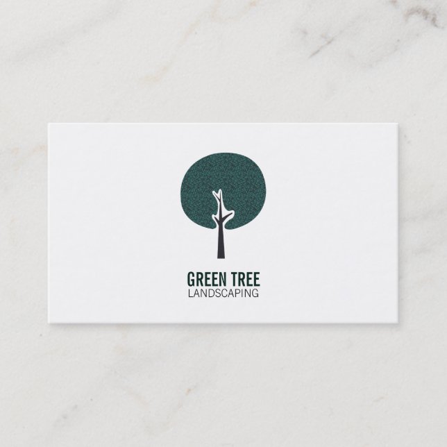 Tarjeta De Visita Logotipo de árbol (Anverso)