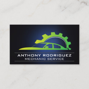 Tarjeta De Visita Logotipo de Auto Servicios de cuidado del automó