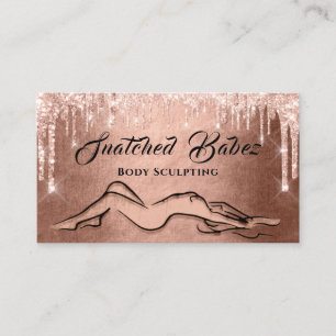 Tarjeta De Visita Logotipo de belleza de escultura corporal Masaje d
