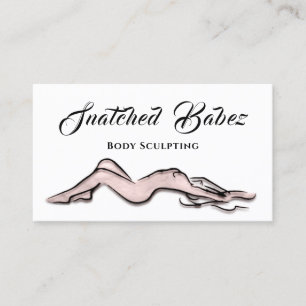 Tarjeta De Visita Logotipo de belleza de escultura corporal Masaje Q